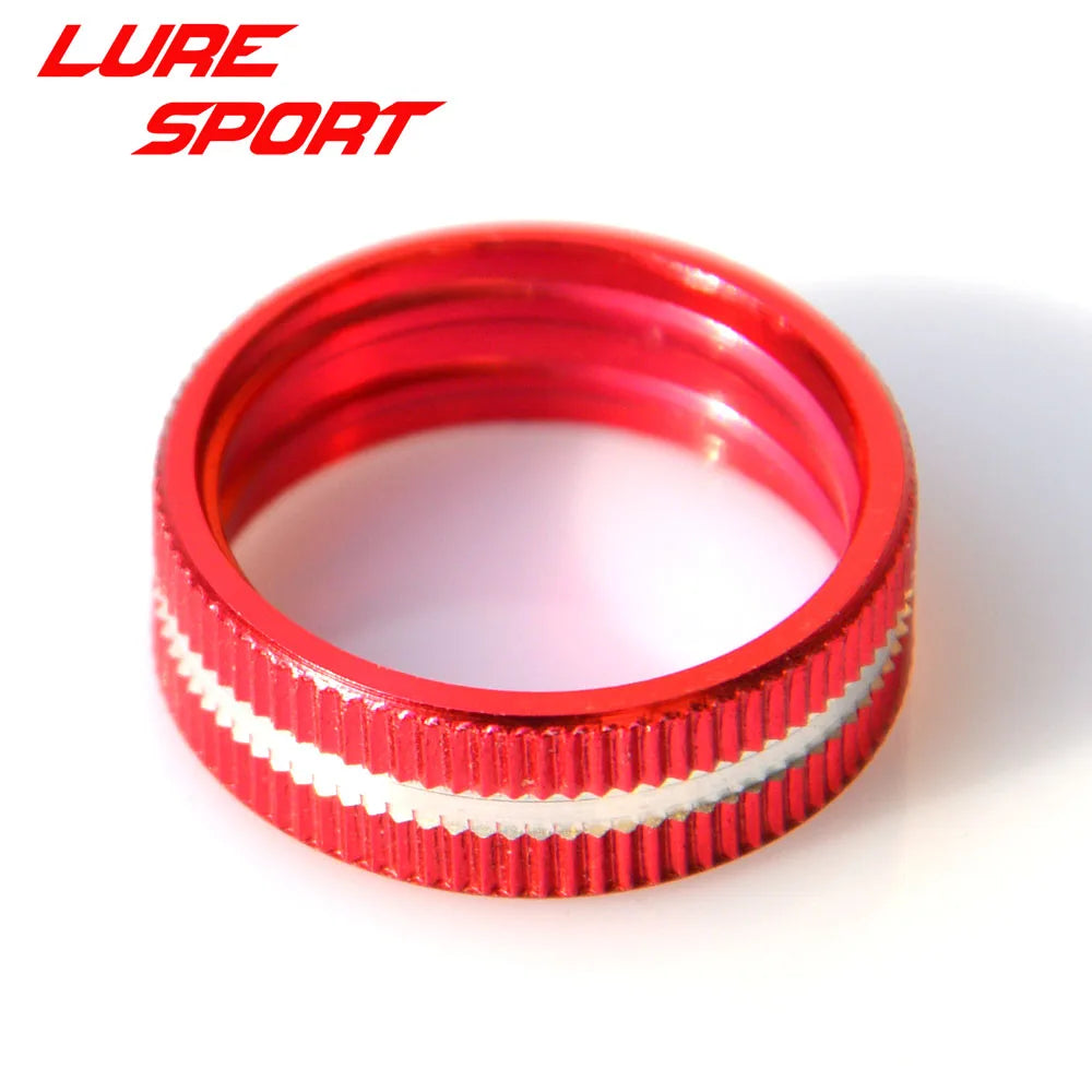 LURESPORT 8pcs Aluminum Lock Ring Reel Seat part Fishing Rod Building Component Repair Fishing rod  DIY Accessory
