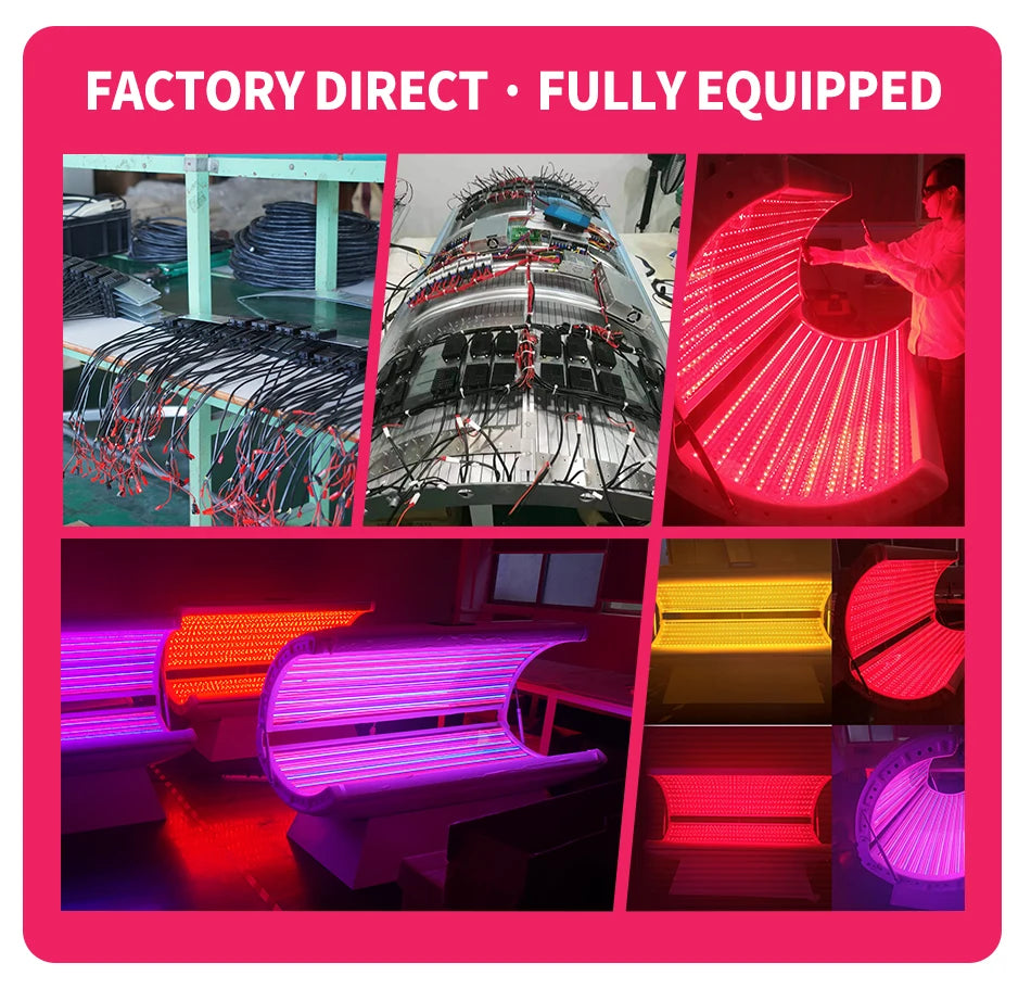 Red Light Therapy Bed Beauty Skin Whitening Therapy Collagen Spa Bed Commercial Sauna Chamber Full Body SLyric Skin Rejuvenation