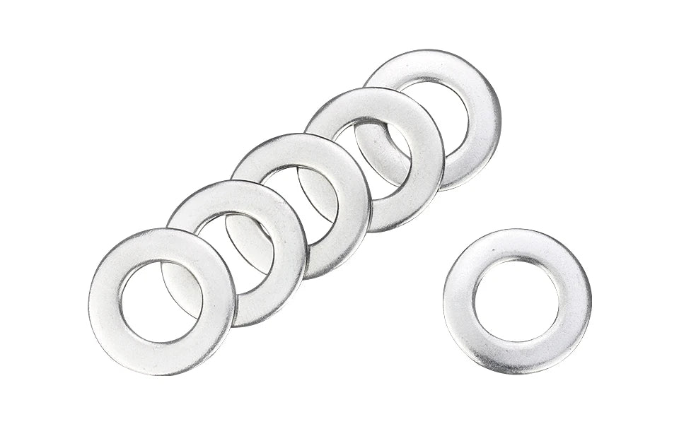 620/1010pcs Flat Washer Set Stainless Steel M2 M3 M4 M5 M6 M8 M10 M12 Ring Gasket Set Plain Washers Metal Washer Assortment Kit