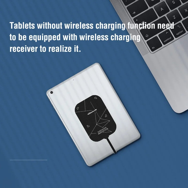 For iPad Wireless Charger, Nillkin Tablet Wireless Charging Pad Aluminum 15W Qi Wireless Charger for Huawei MatePad Pro For iPad