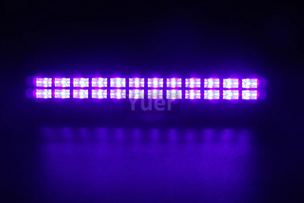 Double Row UV Bar Light LED 72W Stage Light Effect 24 LEDs DJ Disco UV Lighting Purple Wall Washer For Party Club Christmas Lamp