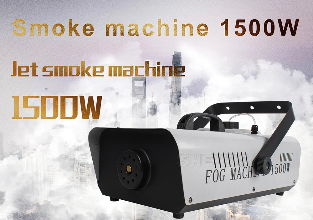 DJ Smoke Machine Wired Remote Control 1500W DMX Fogger Machine Remote for Halloween Wedding  Club Bar DMX Stage
