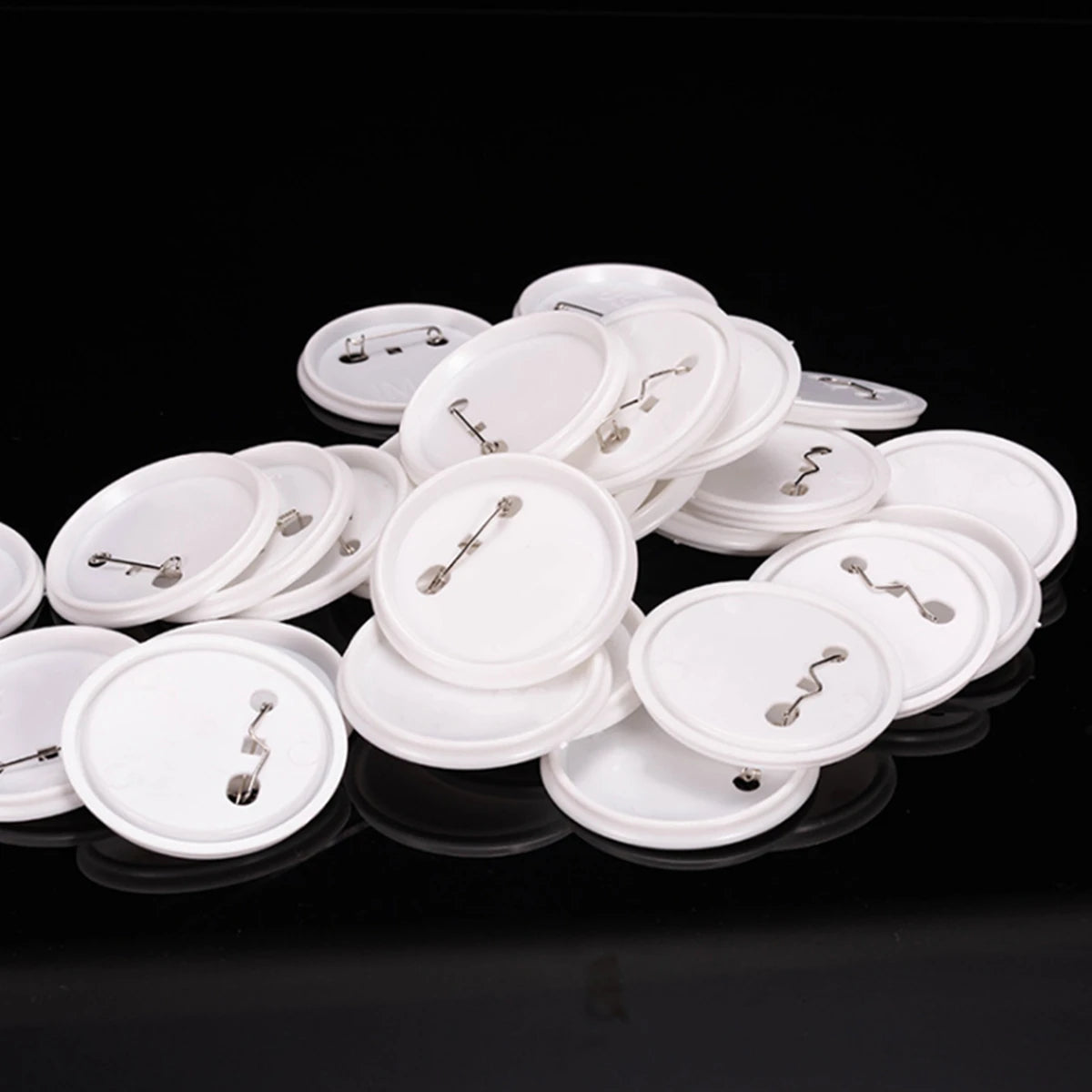 25-75MM Blank Badge Pin Button Maker Parts With 50-500Pcs Sets Badge Button Parts Material for Button Press Maker Machine Badges
