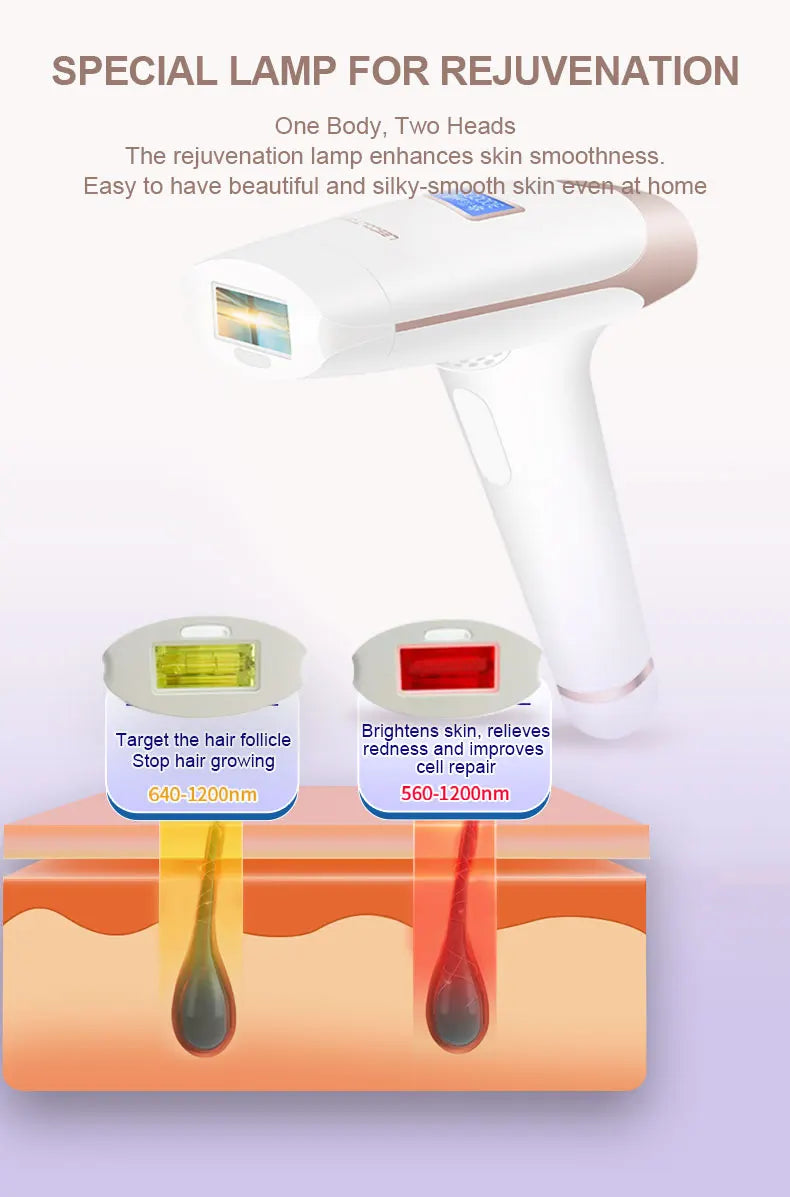 Lescolton IPL hair removal machine Display Machine T009i Laser Permanent Bikini Trimmer Electric Depilador a laser