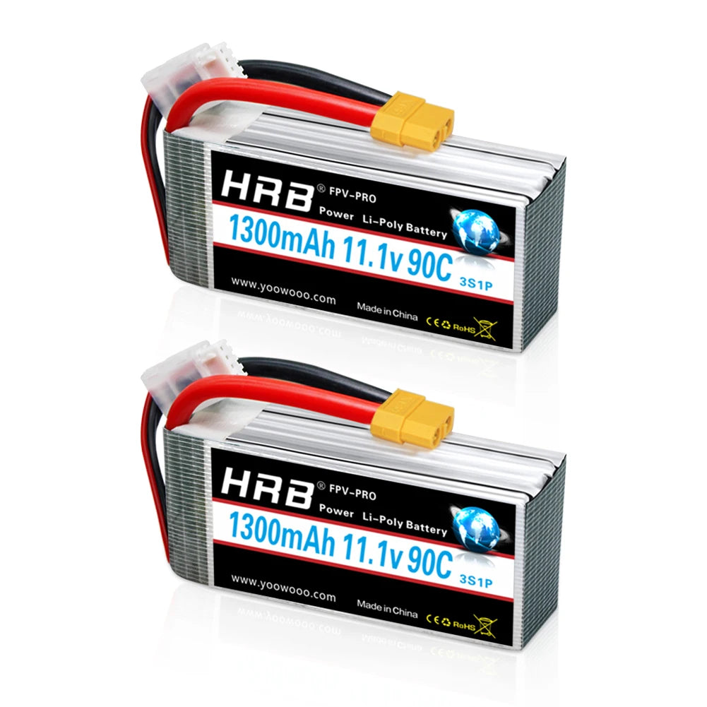 1/2pc HRB Lipo Battery 2S 3S 4S 6S 4000mah 1500mah 2200mah 5000mah 6000mah 7000mah 11.1V 14.8V 22.2V XT90 XT60 for RC Car Drone
