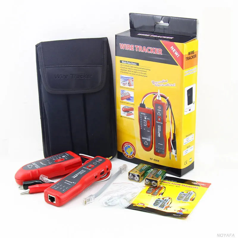 NOYAFA NF-806R Network Cable Tester Ethernet LAN Test Wire Tracer RJ45 RJ11 Line Finder LED Lighting Withstand Voltage