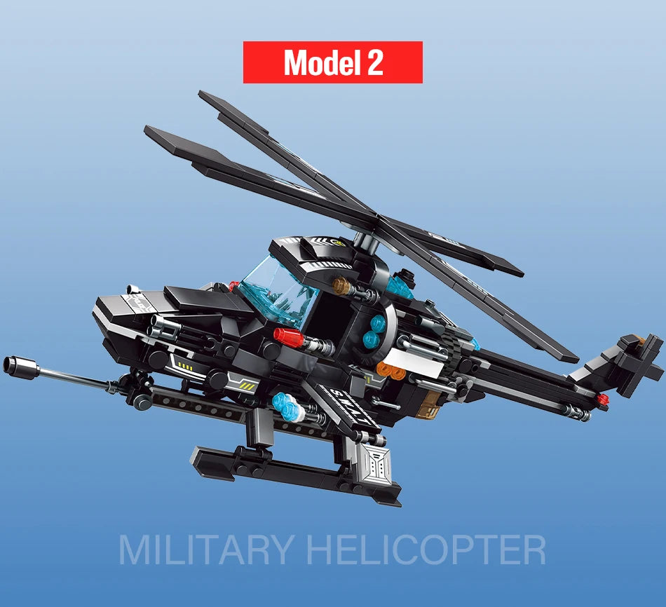City Police Station Car Motorcycle Building Blocks SWAT Team Weapons Truck Ship Robot Bricks Toys Sets For Children