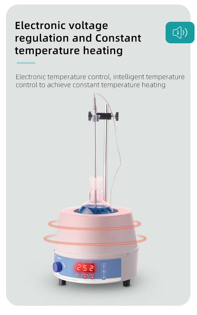Digital Electric Heating Mantle With Magnetic Stirring Lab Equipment Magnetic Stirrer With Temperature Controller 500ml 220v