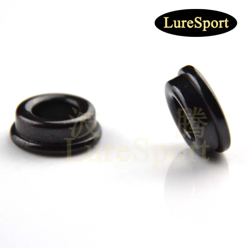 LureSport 12pcs 18pcs size 6-20 Thickening Alconite Ring Ceramic Black Guide Ring Rod Building component Repair DIY Accessory