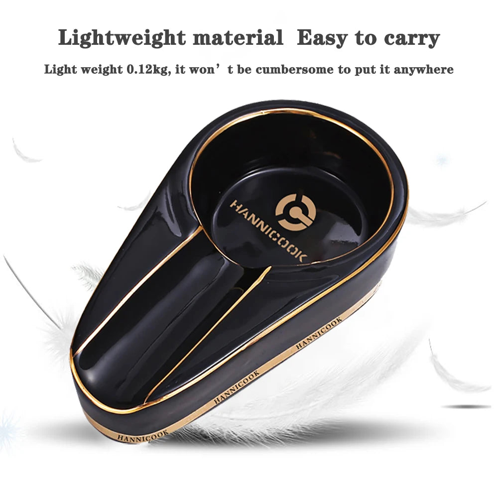 Cigar Gadgets Home Cigar Ashtray Portable Ceramic Cigars Ash Tray Tobacco Cigarette Ashtrays Holder