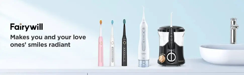 Fairywill Electric Sonic Toothbrush water tank
