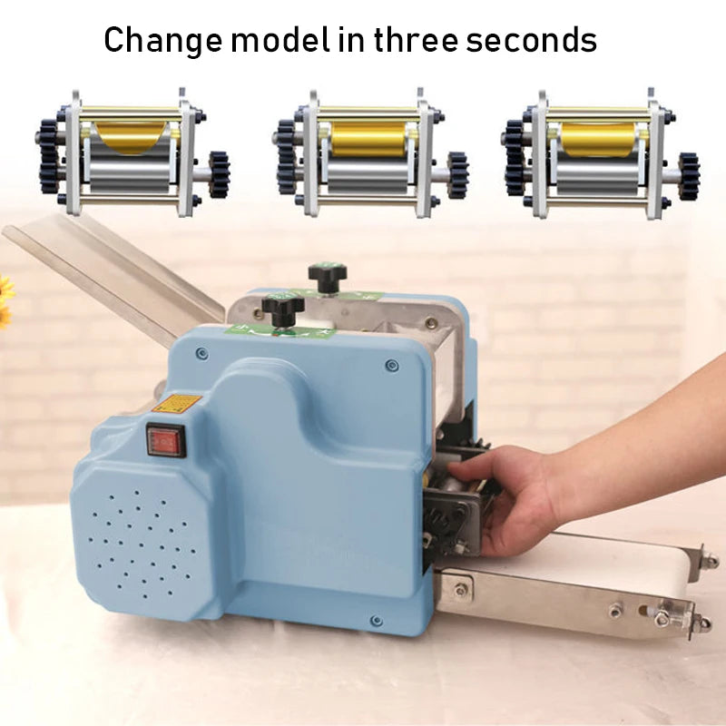 dumpling wrapper machine electric automatic Wonton Wrappers Maker Machine Roll dough Press Commercial 9cm Dumpling skin 110/220v