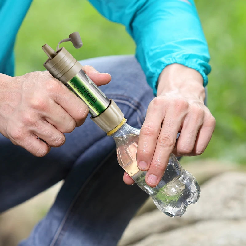 Miniwell L630 Personal Camping Purification Water Filter Straw for Survival or Emergency Supplies