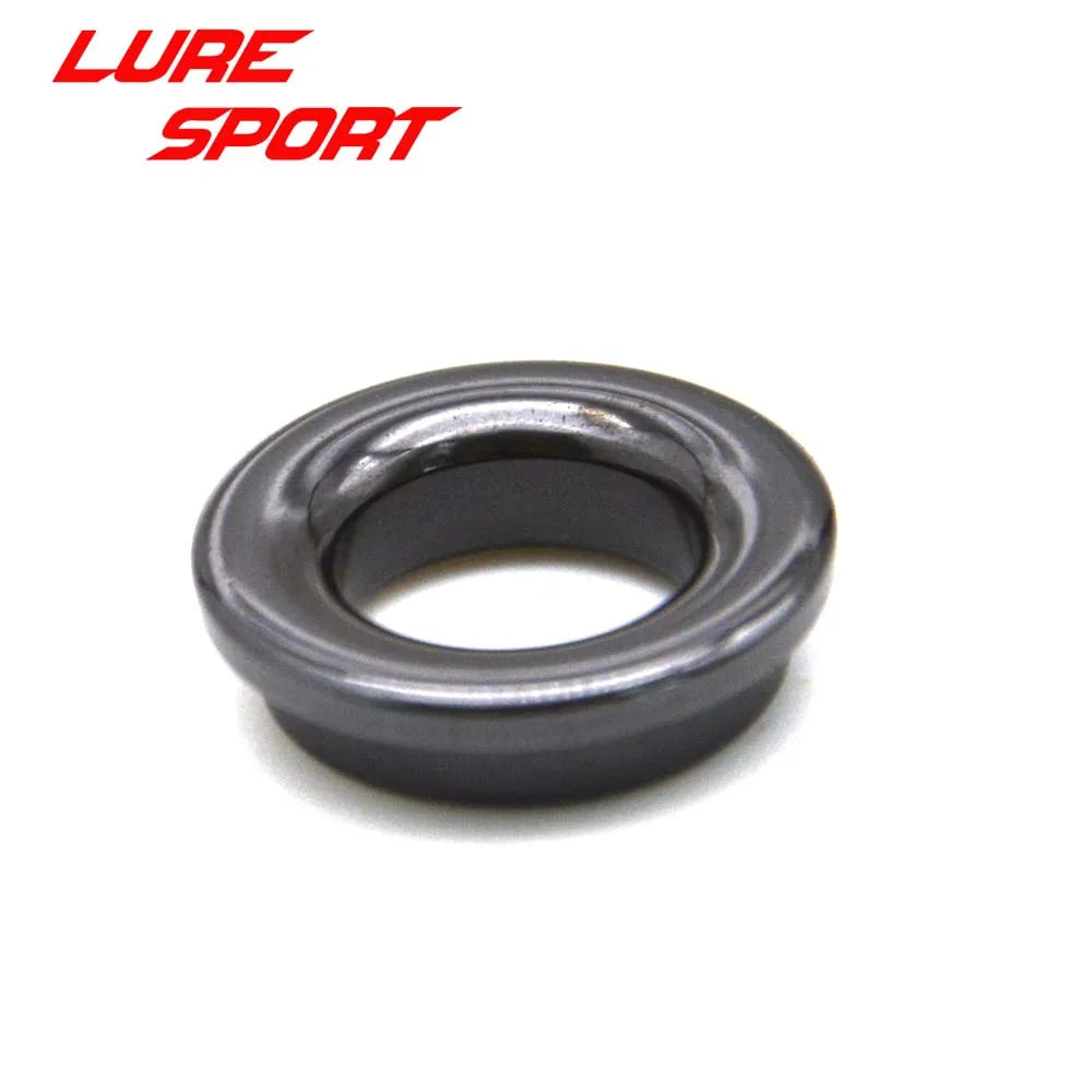 LureSport 12pcs 18pcs size 6-20 Thickening Alconite Ring Ceramic Black Guide Ring Rod Building component Repair DIY Accessory