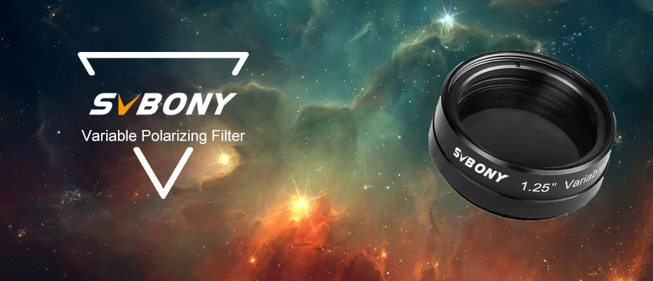 Svbony 1.25''/2'' Filter Variable Polarizing for Astronomy Monocular Telescope & Eyepiece Viewing the Moon and Planets SV128
