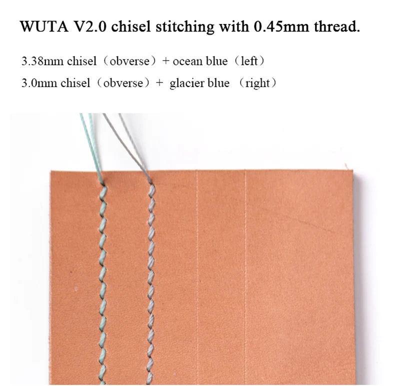WUTA 1 Set 20 Pcs Leather Craft Thread Round Waxed Thread Polyester Hand Sewing Line High Quality DIY Leather Tools Work Cord