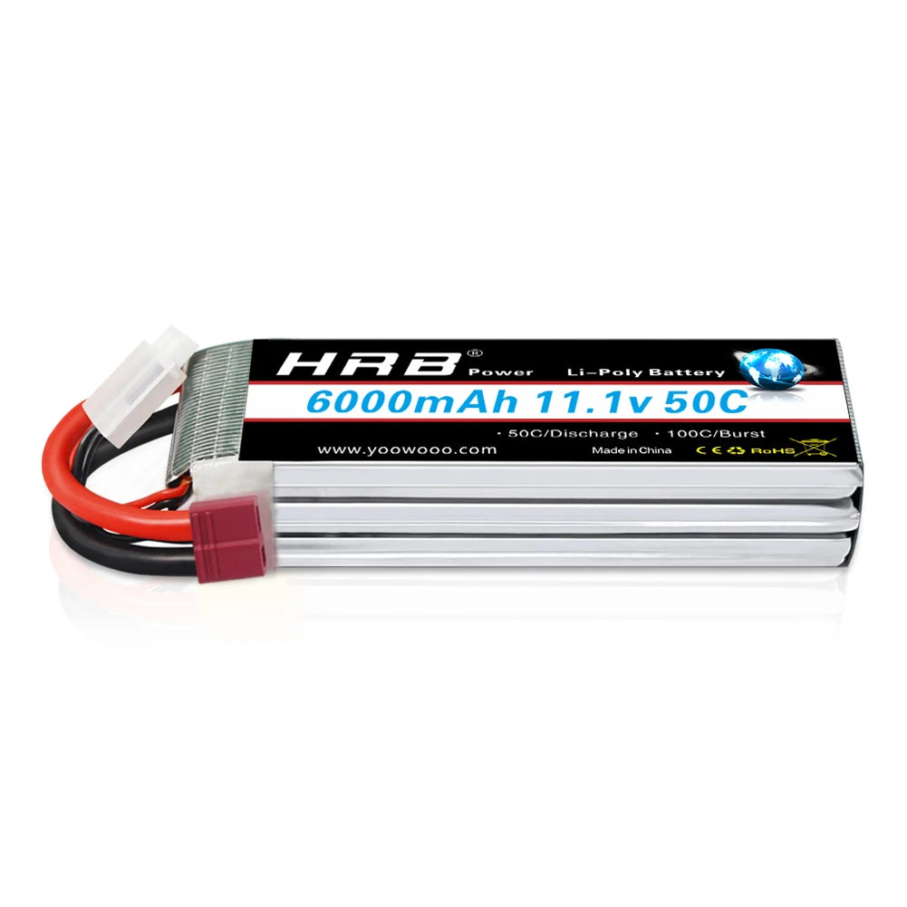 1/2pc HRB Lipo Battery 2S 3S 4S 6S 4000mah 1500mah 2200mah 5000mah 6000mah 7000mah 11.1V 14.8V 22.2V XT90 XT60 for RC Car Drone