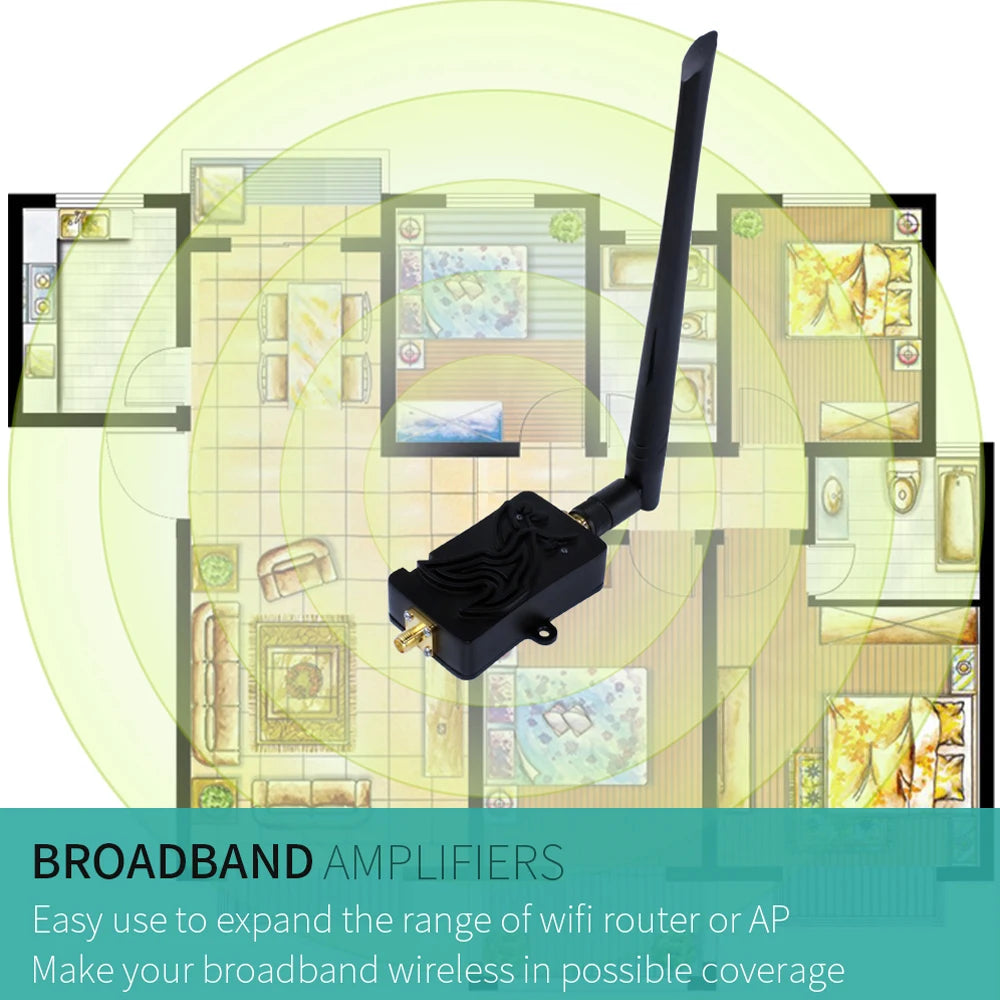 EDUP AB003 2.4GHz 8W WiFi Signal Booster WIFI Repeater Powerful WiFi Range Extender Wireless Antenna Adapter 802.11b/g/n