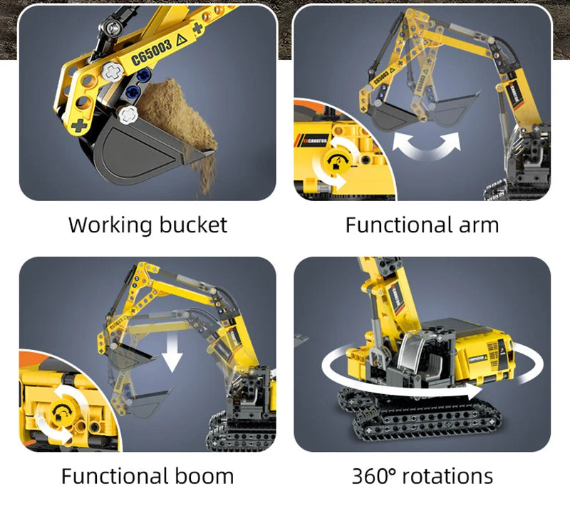 Cada 693Pcs City WheelLoader Car Heavy Mining Truck Building Blocks DIY Engineering Excavator Bricks Toy For Kids Gift