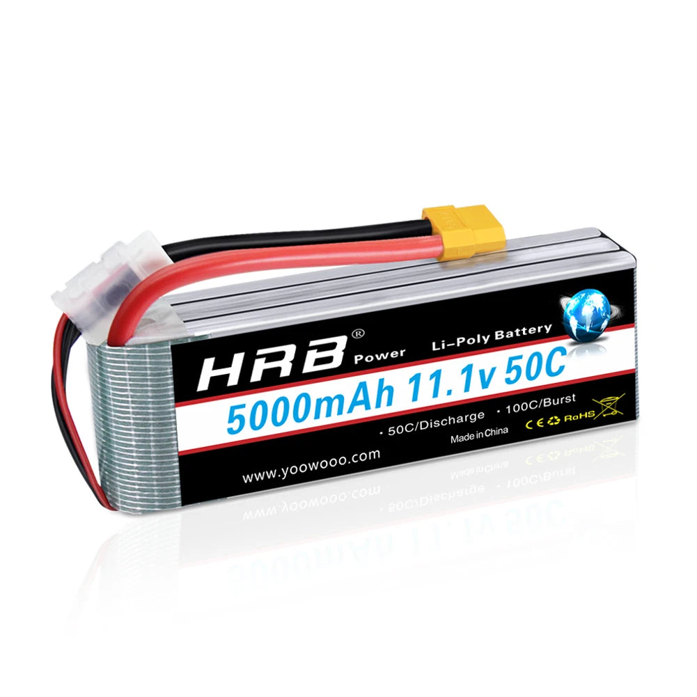1/2pc HRB Lipo Battery 2S 3S 4S 6S 4000mah 1500mah 2200mah 5000mah 6000mah 7000mah 11.1V 14.8V 22.2V XT90 XT60 for RC Car Drone