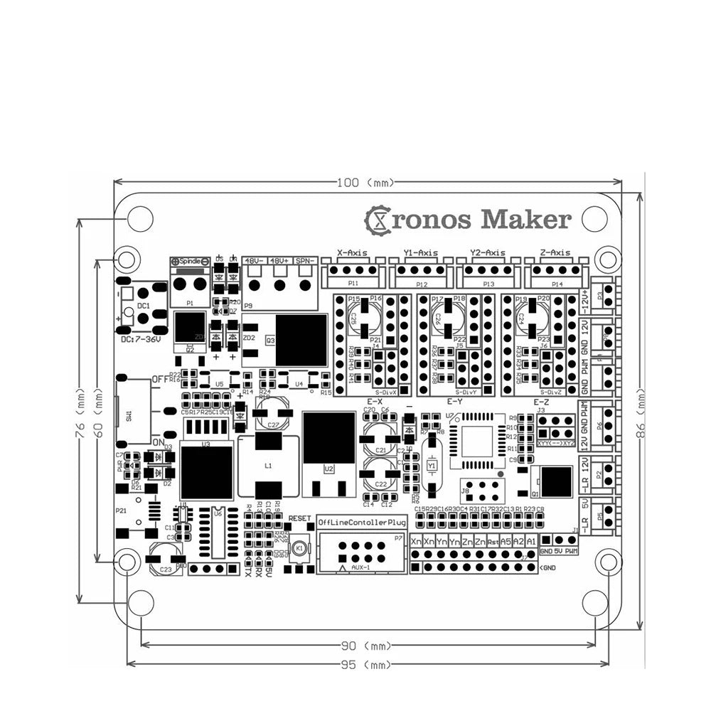 LUNYEE GRBL1.1 Controller CNC3018 3AXIS Driver Board Support Offline XYZ Limit Switch for CNC Router CNC Engraving Machine