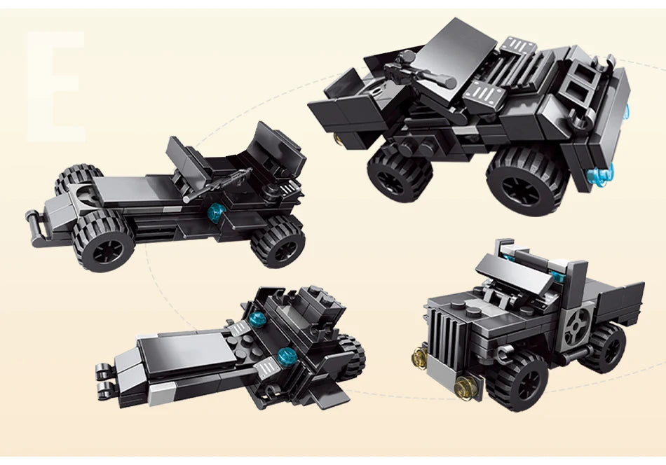 City Police Station Car Motorcycle Building Blocks SWAT Team Weapons Truck Ship Robot Bricks Toys Sets For Children