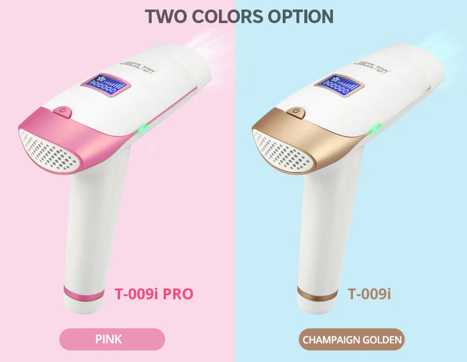 Lescolton IPL hair removal machine with LCD display, hair removal device featuring 700000 flashes and accessories. Lescolton IPL hair removal machine with LCD display, hair removal device featuring 700000 flashes and accessories.