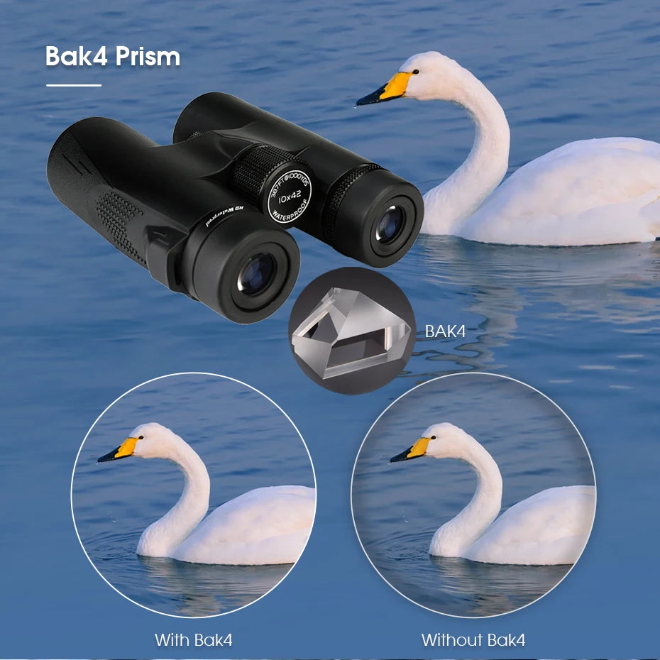 Svbony SV47 Binoculars for Adults, 8x32/8x42/10x42 Bak4 Prism HD FMC Lens Waterproof for Nature Observation Safari Watch Bird