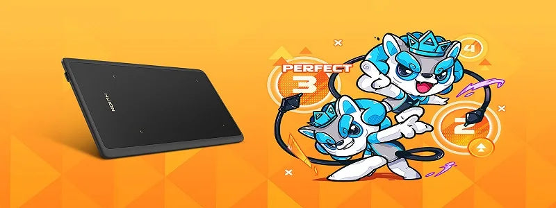 HUION H420X Graphics Tablet 4.17 x 2.6inch Digital Tablet Graphic Tablet for Drawing Painting with Battery-Free Pen PW100 8192 L