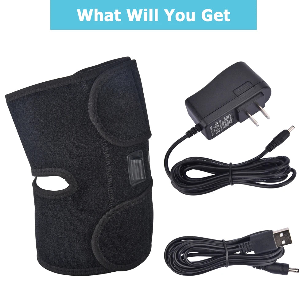 Heated Physiotherapy Knee Joint Brace Warm Keeping Health Care for Arthritis Knee Pain Relief Knee Protection Support Belt