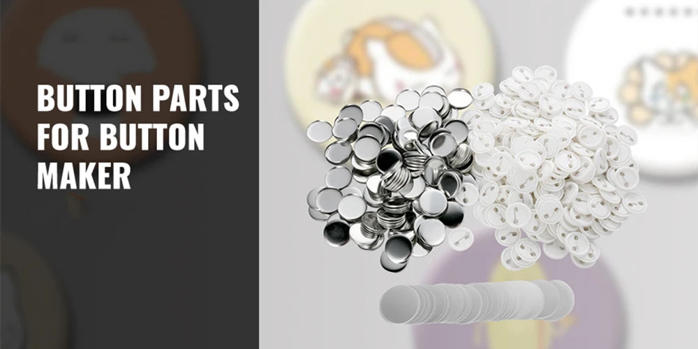 25-75MM Blank Badge Pin Button Maker Parts With 50-500Pcs Sets Badge Button Parts Material for Button Press Maker Machine Badges