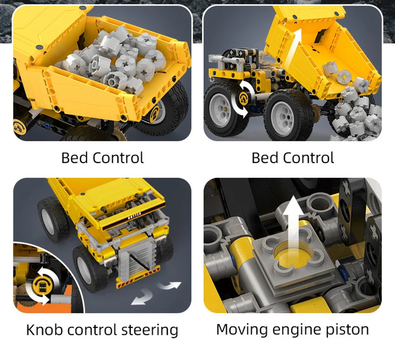 Cada 693Pcs City WheelLoader Car Heavy Mining Truck Building Blocks DIY Engineering Excavator Bricks Toy For Kids Gift