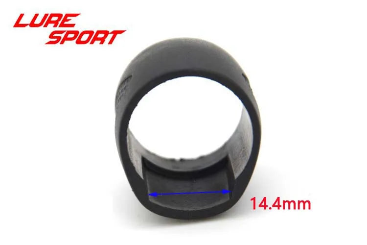 LURESPORT 12pcs 18pcs Graphite Slip Rings Reel Seat hoods for Ice Fishing Rod Building Component Repair rod DIY Accessory