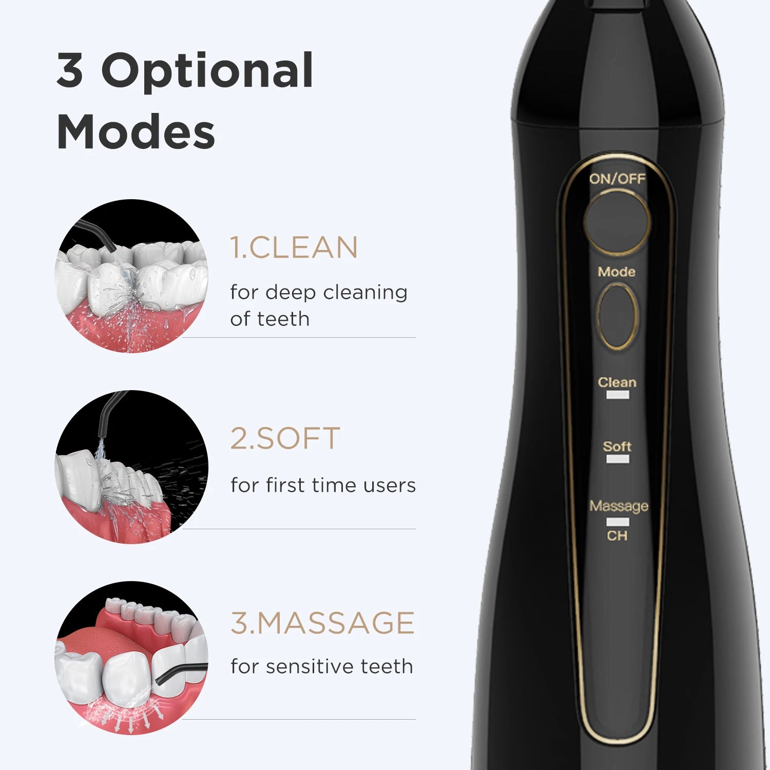 Fairywill Portable Dental Water Flosser front view