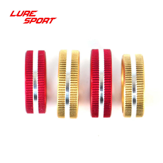 LURESPORT 8pcs Aluminum Lock Ring Reel Seat part Fishing Rod Building Component Repair Fishing rod  DIY Accessory