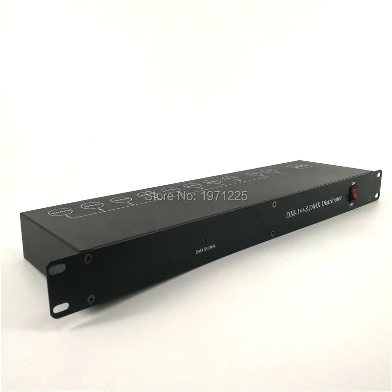 Stage Light Controller DMX512 Splitter Light Signal Amplifier Splitter 8 Way DMX Distributor For Stage Equipment
