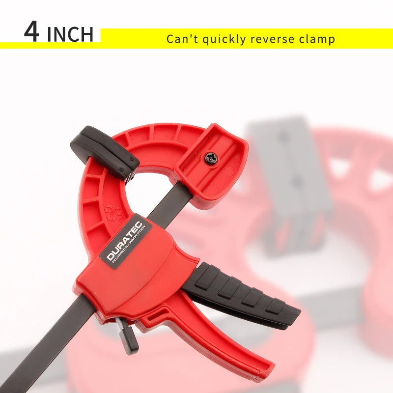 DURATEC New F style bar clamp wood working tools quick grip F clamp 4/6/12/18/24 inch plastic carpentry clamps quick release