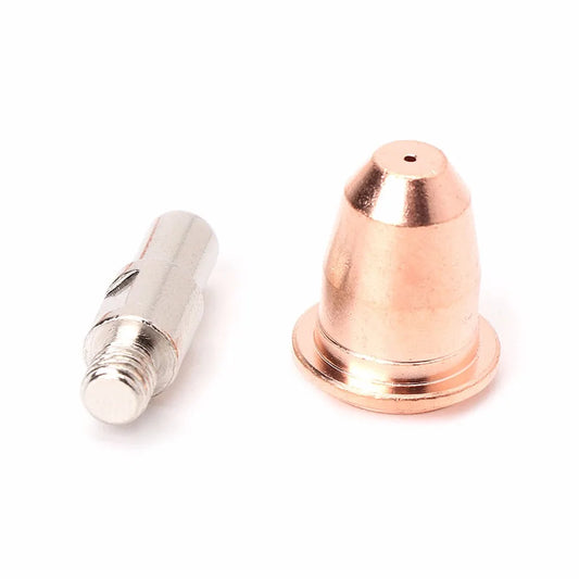 10Pcs / Set S45 Consumables Kit Electrode 0.8mm Nozzle Tip For Plasma Cutter Torch