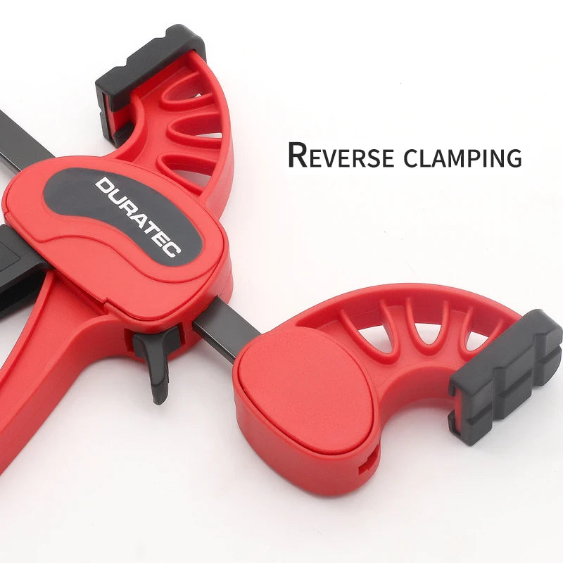 DURATEC New F style bar clamp wood working tools quick grip F clamp 4/6/12/18/24 inch plastic carpentry clamps quick release