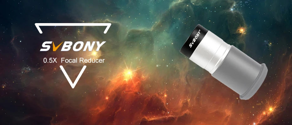 SVBONY Astronomical Telescope 1.25'' 0.5X  Focal Reducer Thread M28x0.6 for Astronomy Telescope