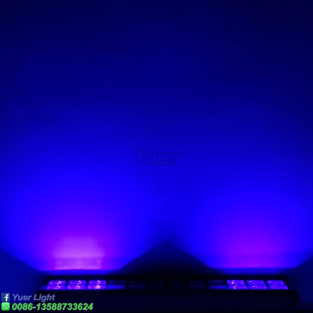 Double Row UV Bar Light LED 72W Stage Light Effect 24 LEDs DJ Disco UV Lighting Purple Wall Washer For Party Club Christmas Lamp