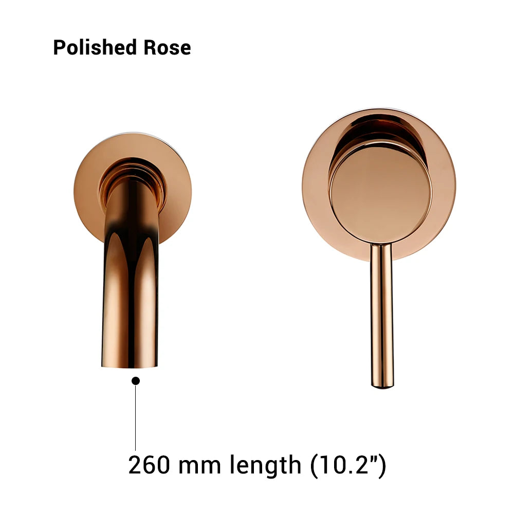 Bathroom Basin Faucet Sink Tap Wash Mixer Hot And Cold Water Wall Mounted Spout Bath Single Handle Ceramic Cartridge Crane