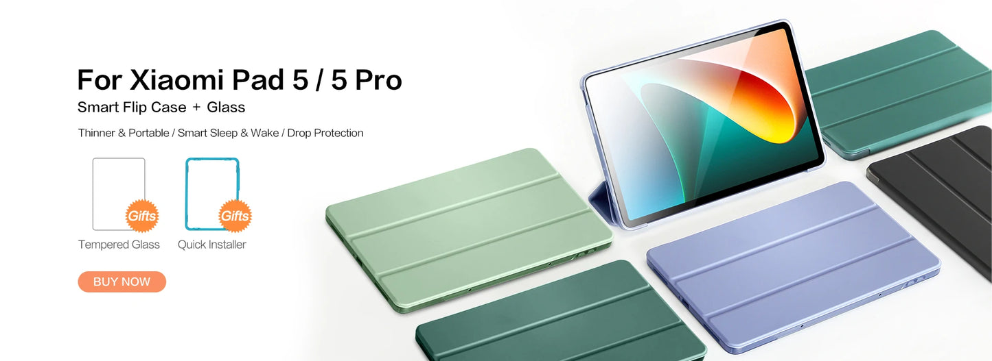 SmartDevil Tempered Glass for Xiaomi Mi Pad 6 11 inch Pad 5 5Pro 12.4 inch Tablet 9H Screen Protector HD Anti Blue Ray with Tool