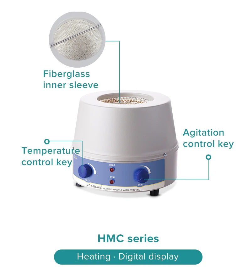 Digital Electric Heating Mantle With Magnetic Stirring Lab Equipment Magnetic Stirrer With Temperature Controller 500ml 220v
