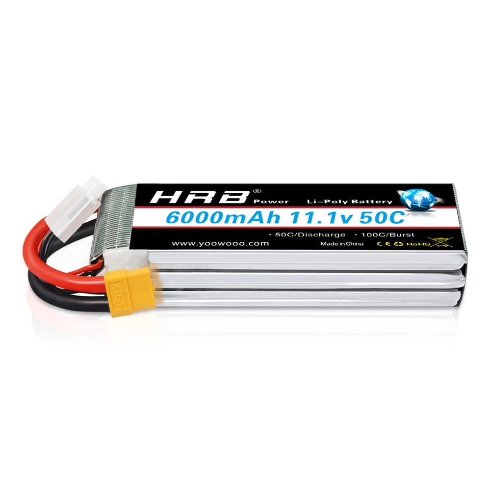 1/2pc HRB Lipo Battery 2S 3S 4S 6S 4000mah 1500mah 2200mah 5000mah 6000mah 7000mah 11.1V 14.8V 22.2V XT90 XT60 for RC Car Drone