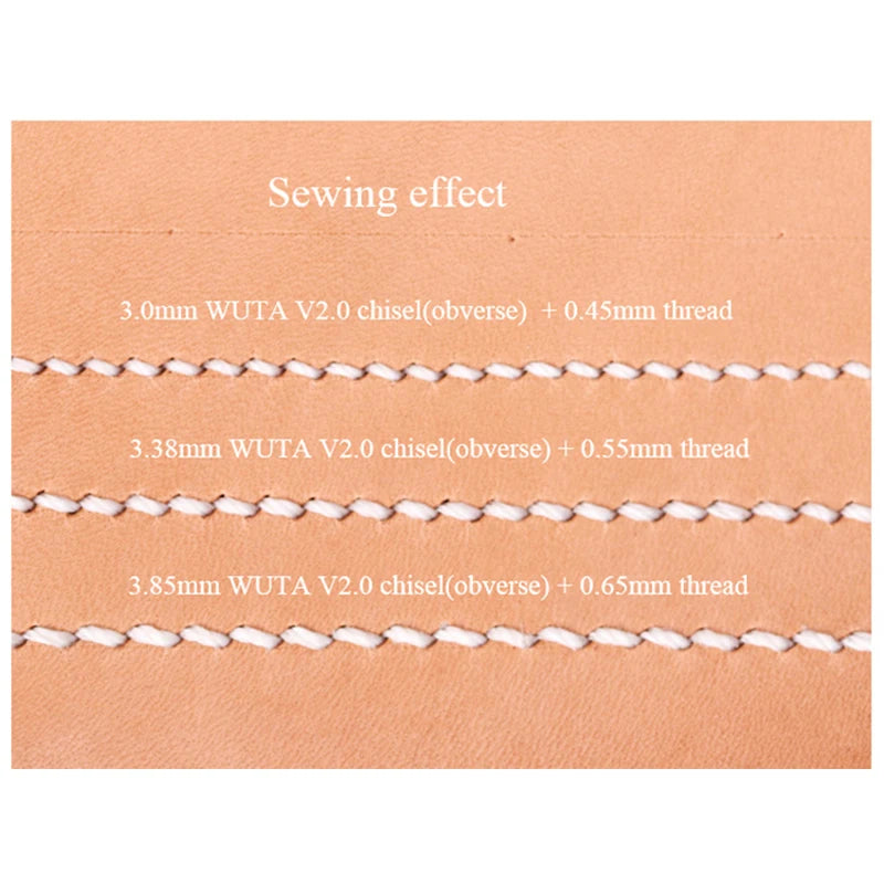 WUTA 1 Set 20 Pcs Leather Craft Thread Round Waxed Thread Polyester Hand Sewing Line High Quality DIY Leather Tools Work Cord