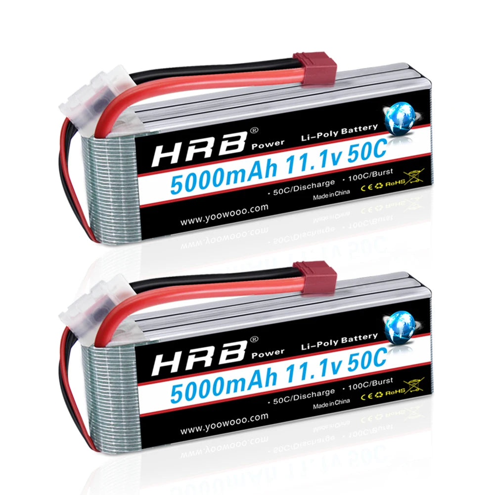 1/2pc HRB Lipo Battery 2S 3S 4S 6S 4000mah 1500mah 2200mah 5000mah 6000mah 7000mah 11.1V 14.8V 22.2V XT90 XT60 for RC Car Drone
