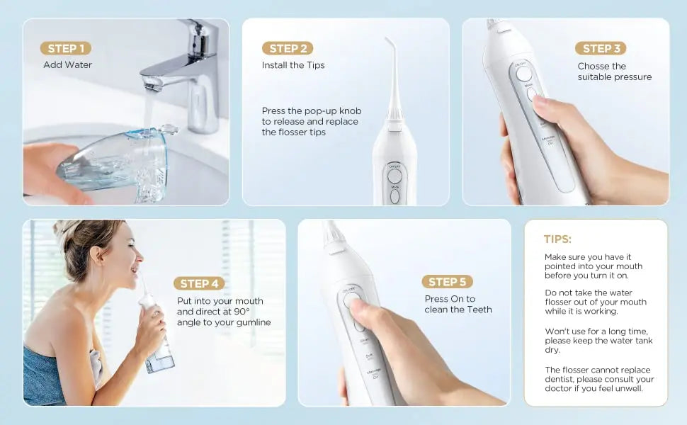 Fairywill Electric Sonic Toothbrush USB charging