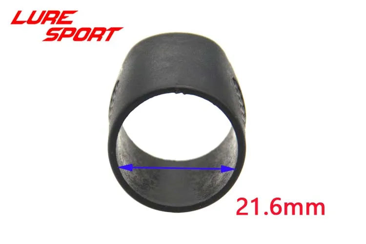 LURESPORT 12pcs 18pcs Graphite Slip Rings Reel Seat hoods for Ice Fishing Rod Building Component Repair rod DIY Accessory