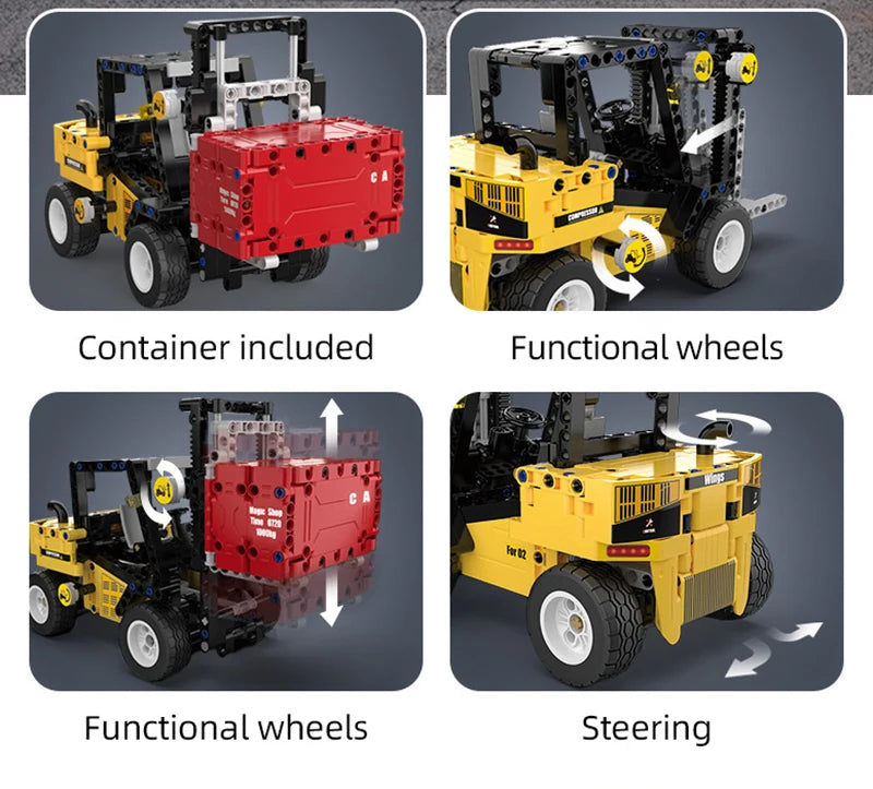 Cada 693Pcs City WheelLoader Car Heavy Mining Truck Building Blocks DIY Engineering Excavator Bricks Toy For Kids Gift